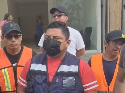 Trabajadores protestan por falta de pago en Cancún