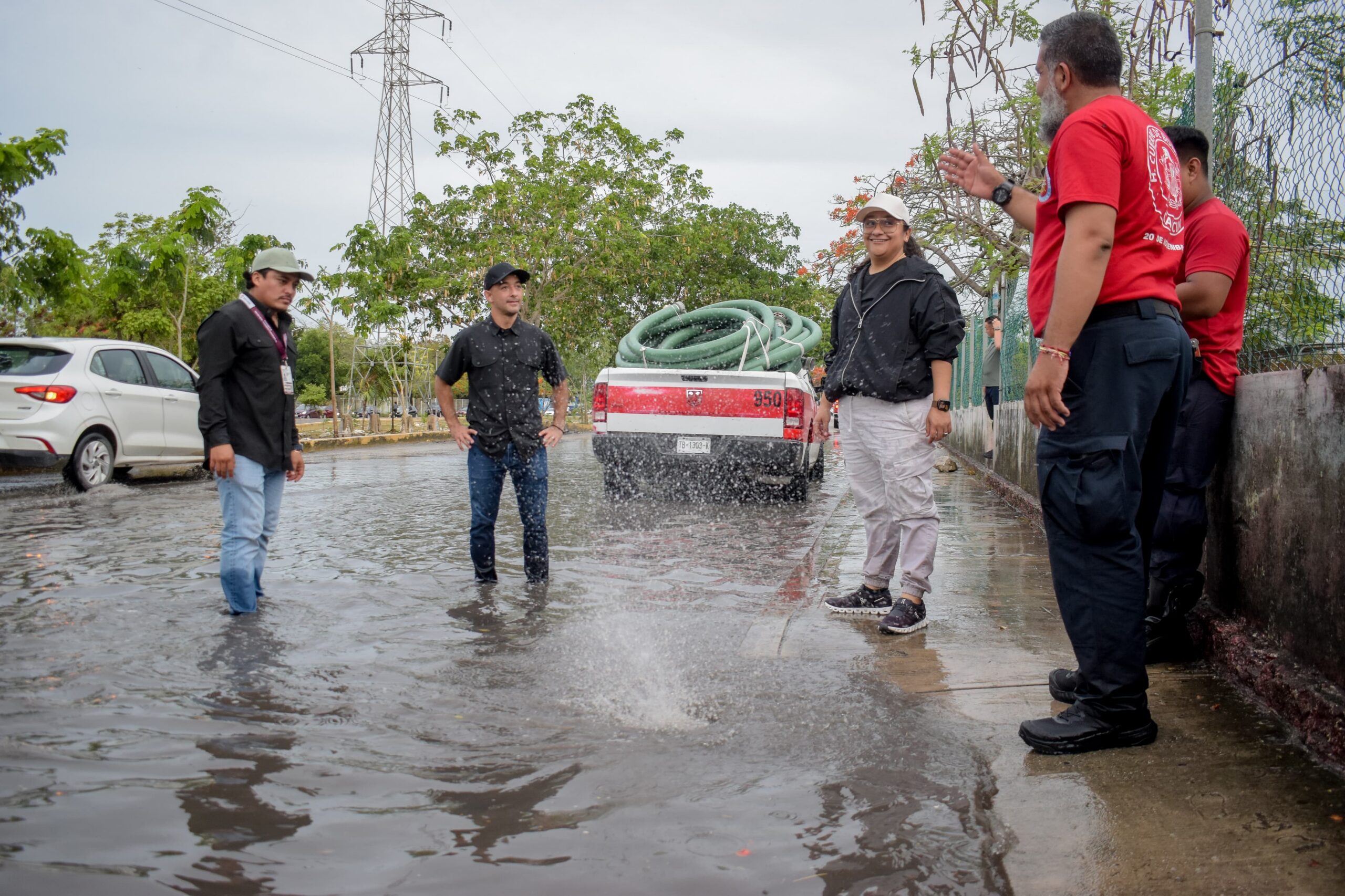Supervisan operativo tras lluvias en Cancún con saldo favorable