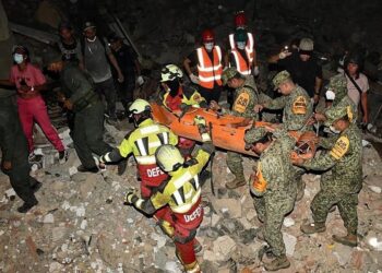 Ejército mexicano recupera 80 cuerpos en Venezuela tras sismos