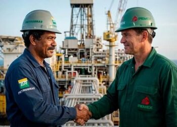 Ciudad de México, 6 de julio de 2026.- Petróleos Mexicanos (Pemex) analiza aumentar su producción hasta 1.8 millones de barriles diarios con el apoyo de la petrolera brasileña Petrobras, que colaborará en la exploración de nuevos yacimientos, especialmente en aguas profundas. La presidenta Claudia Sheinbaum informó que Petrobras aportará su experiencia tecnológica para identificar recursos petroleros en zonas donde México busca ampliar su capacidad de extracción. Esta colaboración forma parte de una estrategia para fortalecer la producción nacional y avanzar en la soberanía energética. Uno de los proyectos en evaluación es la exploración en áreas más profundas del yacimiento de Cantarell, que durante décadas fue el principal campo petrolero del país. Sheinbaum señaló que en administraciones anteriores se sobreexplotó este yacimiento, lo que aceleró su declive. "Se sacó el petróleo más rápido y se acabó una mayor parte de ese yacimiento", explicó la mandataria, quien también criticó que la política pasada priorizaba la exportación del crudo, principalmente hacia Estados Unidos, lo que contribuyó al agotamiento acelerado de los campos petroleros. La estrategia actual busca mantener la producción para abastecer principalmente las refinerías nacionales y garantizar el suministro interno de combustibles. Sheinbaum destacó que ahora prácticamente todo el petróleo producido se refina en México para atender la demanda del mercado local. Además, el Gobierno federal analiza ampliar la exploración en el Golfo de México y replantear la explotación de pozos previamente utilizados. La presidenta calificó como "ambicioso" este plan que incluye el uso de tecnologías avanzadas para evaluar nuevas reservas. Modernización del sistema nacional de refinación Como parte del fortalecimiento de Pemex, continúan los trabajos de modernización en las refinerías de Tula y Salina Cruz. Estas obras buscan reducir la producción de combustóleo y aumentar la elaboración de gasolinas y diésel, con el fin de mejorar la eficiencia en el procesamiento del petróleo y disminuir la dependencia de combustibles importados. Colaboración internacional para la exploración La alianza con Petrobras representa un paso importante para incorporar técnicas innovadoras en la exploración petrolera, especialmente en aguas profundas, donde la experiencia de la empresa brasileña es reconocida. Esta cooperación puede abrir nuevas oportunidades para la industria petrolera mexicana. La visión de Pemex avanza hacia un modelo más sostenible y orientado al consumo interno, con el objetivo de garantizar la seguridad energética del país.