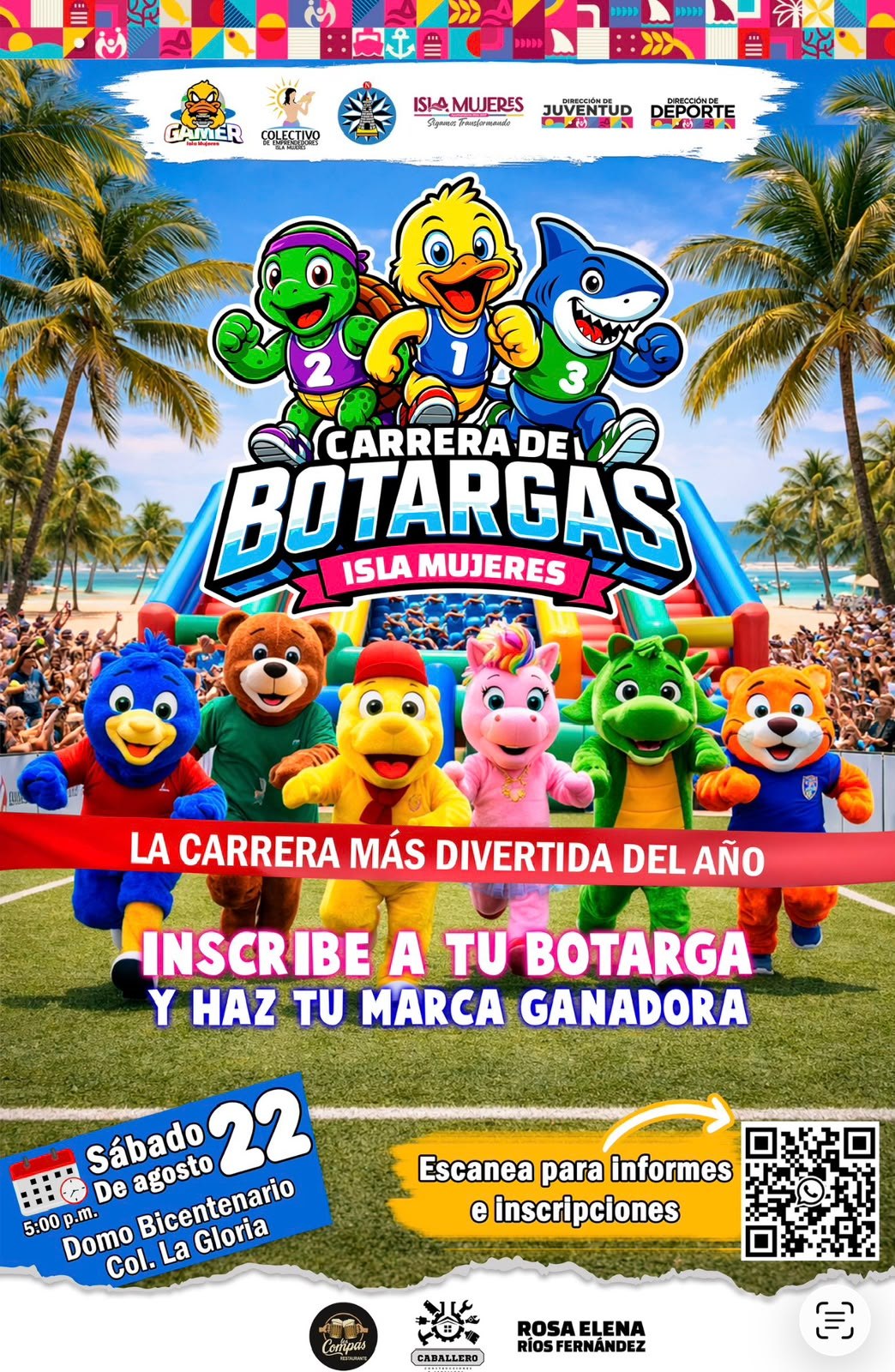 Isla Mujeres anuncia Carrera de Botargas para agosto