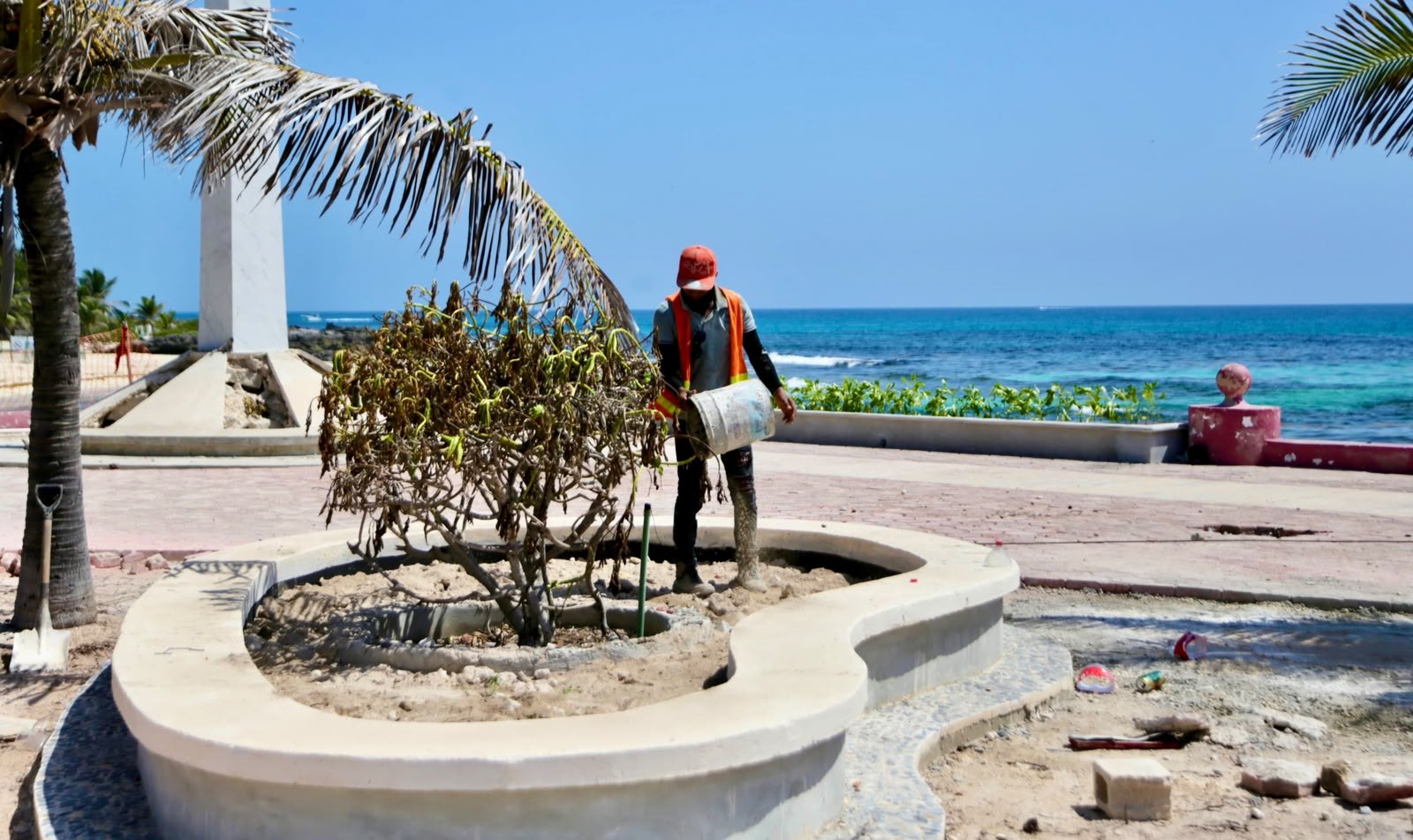 Isla Mujeres avanza en construcción del Paseo de las Sirenas