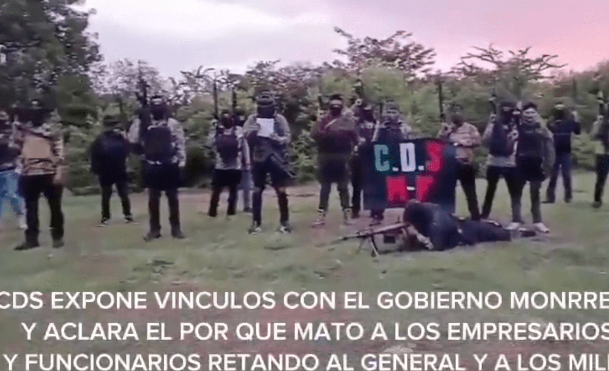 Grupo armado amenaza a gobernador y mando militar en Zacatecas