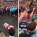 VIDEO | Hinchas argentinos pisan bandera inglesa y generan polémica