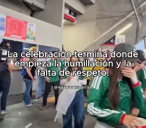VIDEO😳 Fan mexicana es criticada por su actitud durante celebración