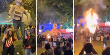 VIDEO: Queman muñeco de Mbappé en Paraguay tras polémica