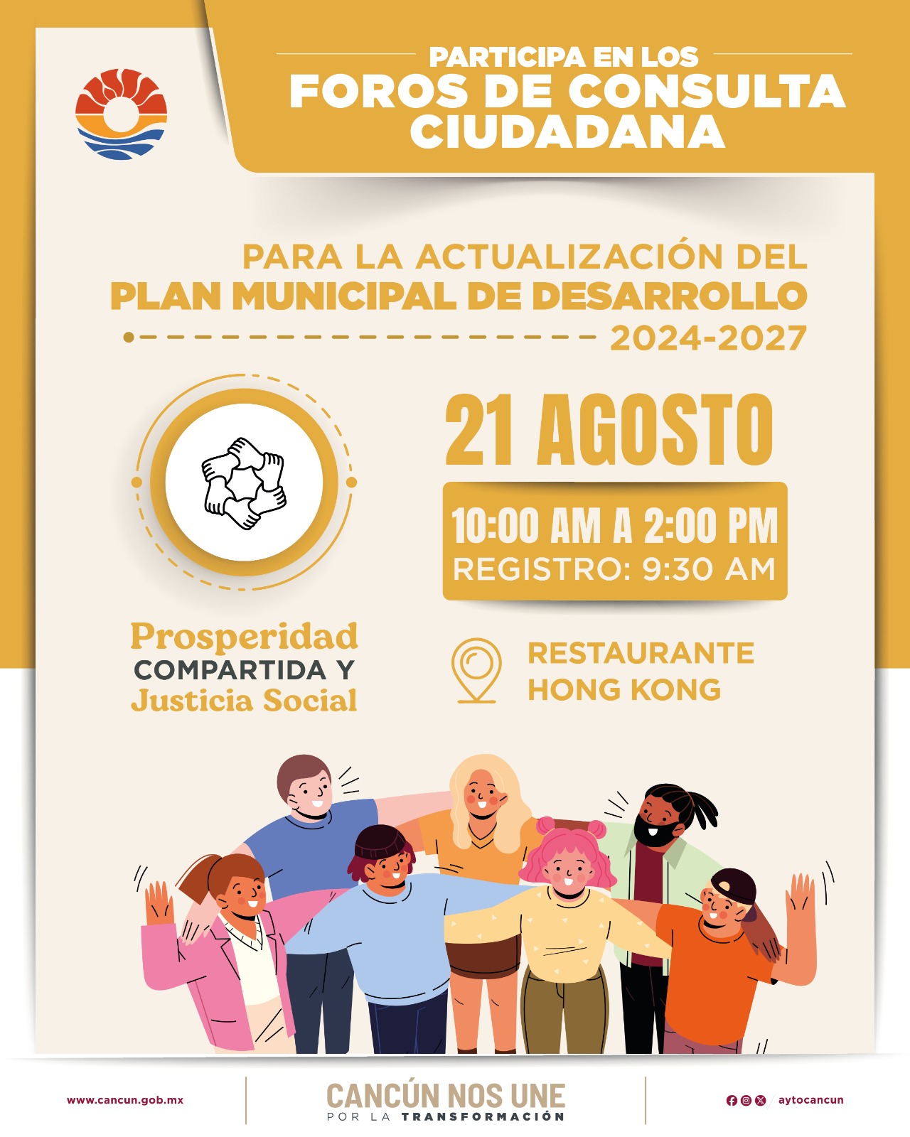 Foro en Cancún impulsa prosperidad y justicia social