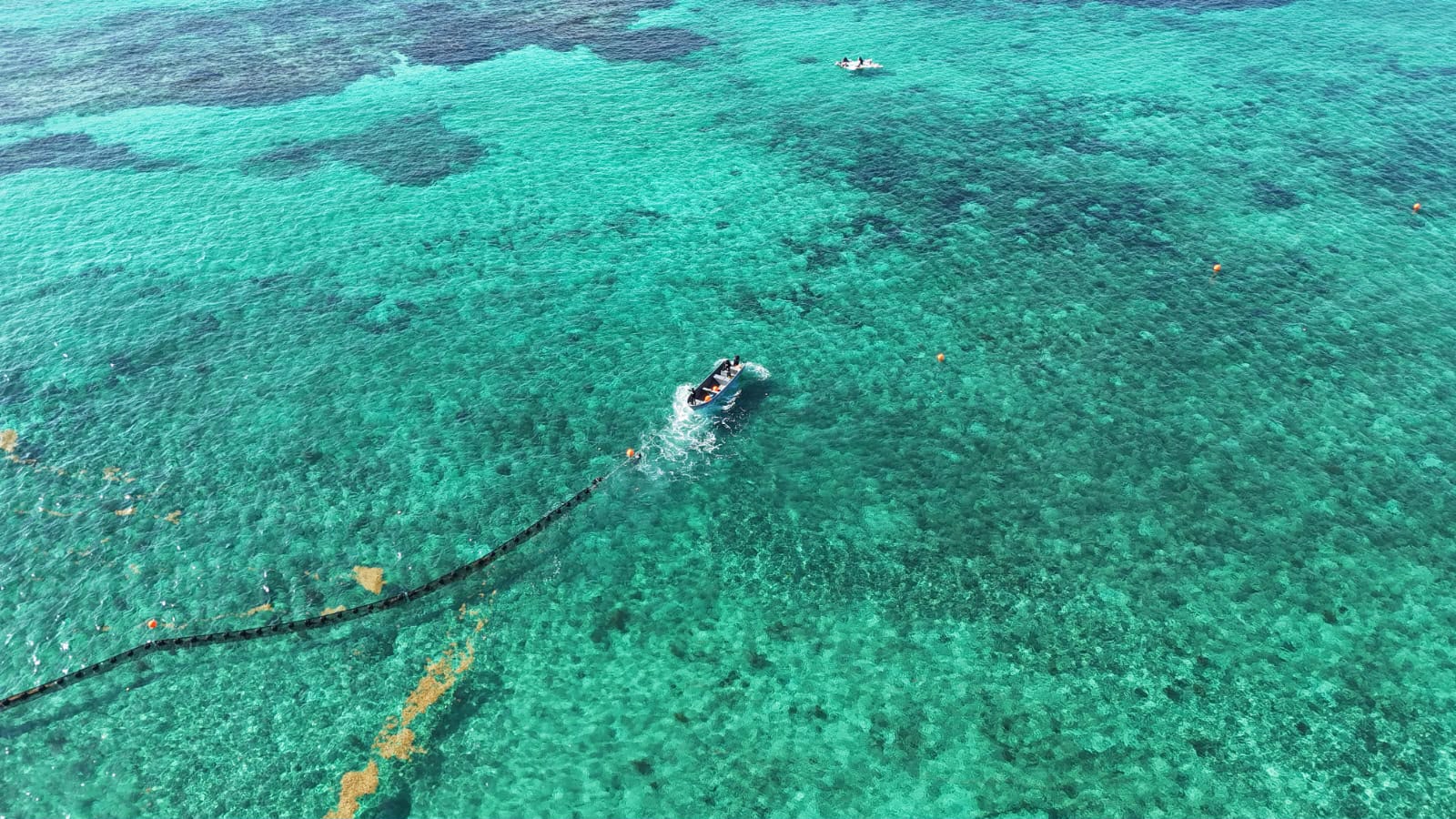 Playa del Carmen instala barreras antisargazo en su litoral