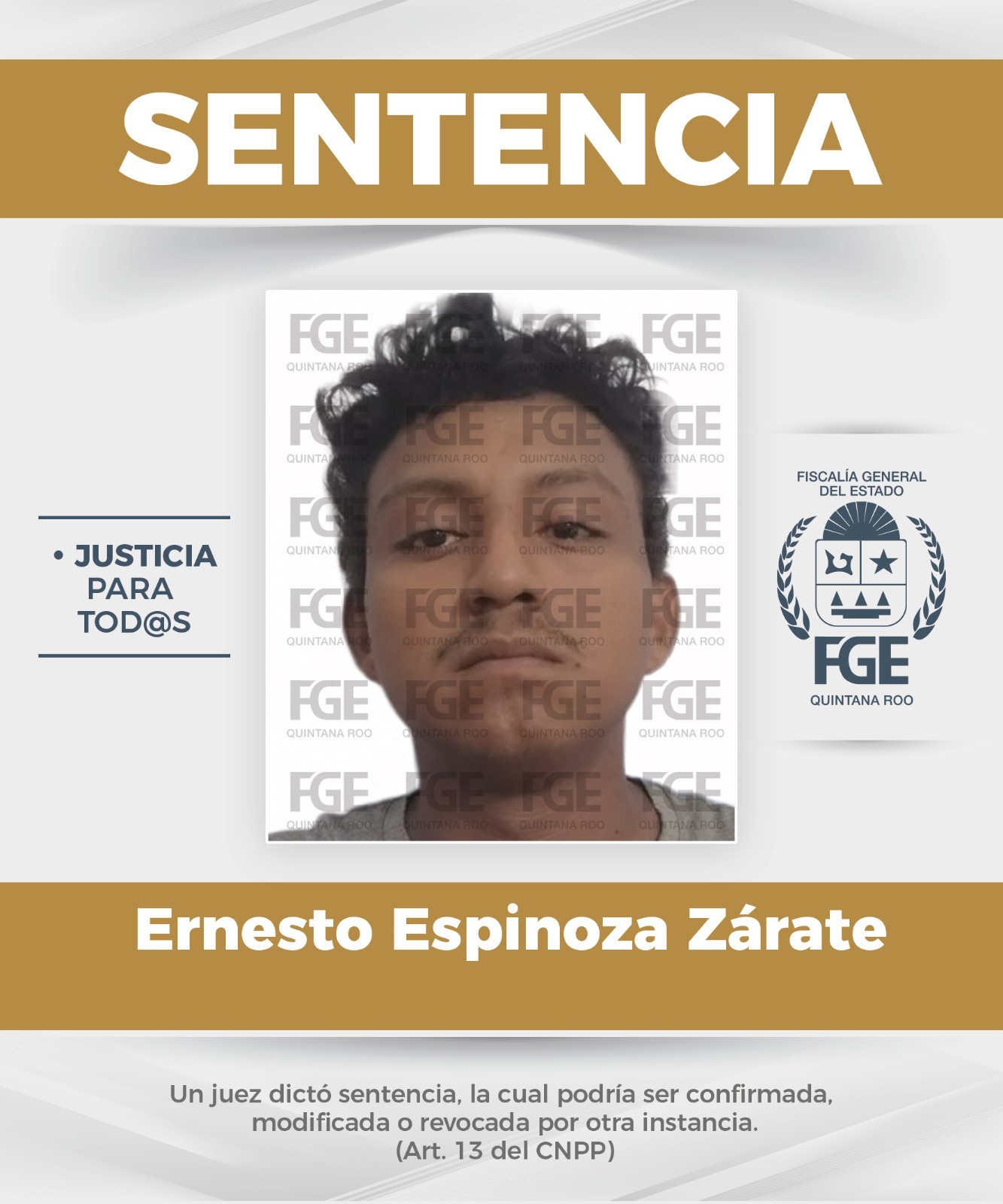 Condenan a 16 años a sujeto por tentativa de homicidio en Benito Juárez