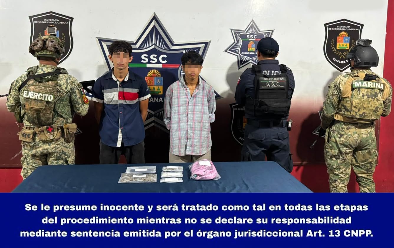 Detienen a dos por presuntos delitos contra la salud