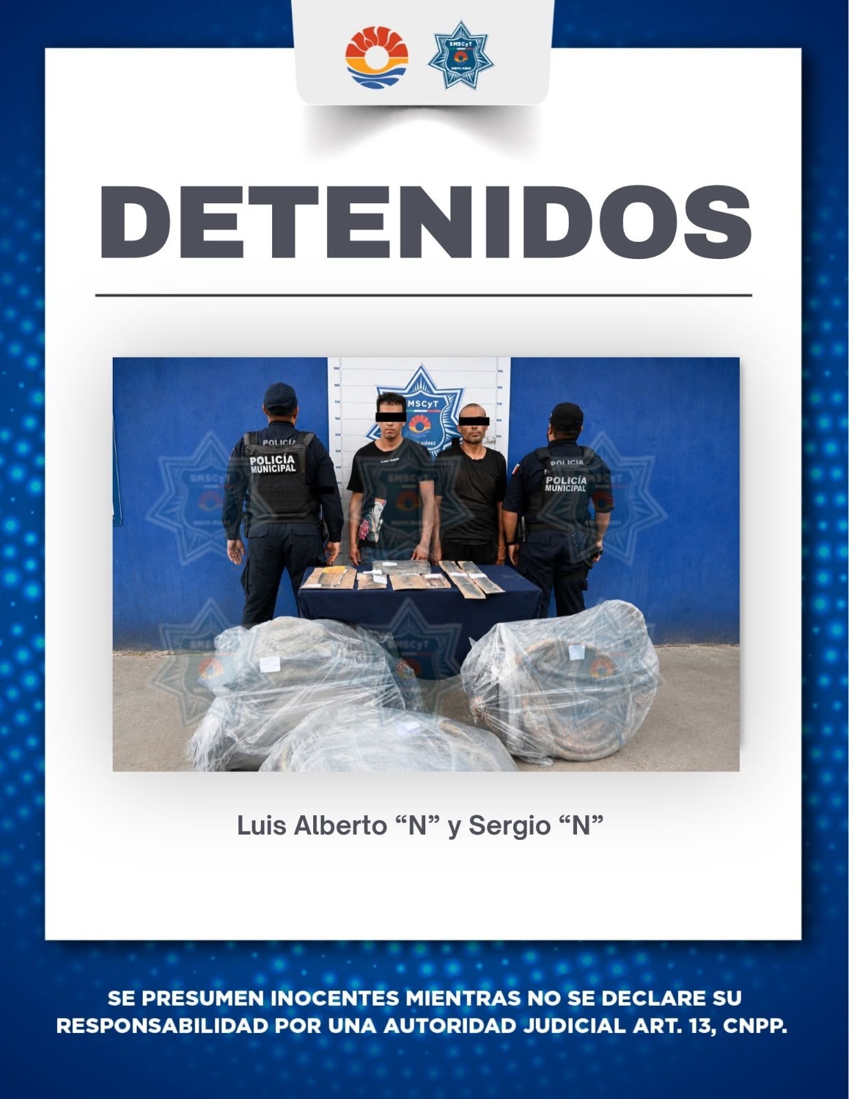 Policía Cancún detiene a dos por robo en SM 15