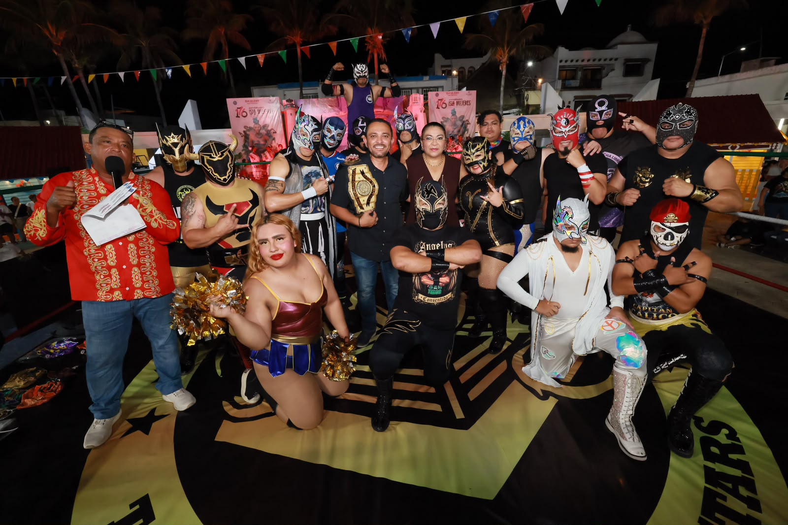Isla Mujeres celebra la lucha libre “Furia en el Caribe”