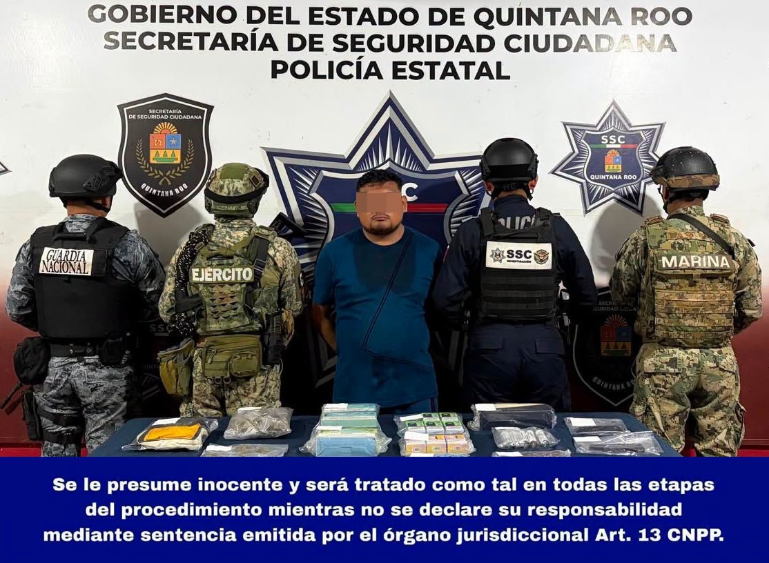 Detienen a Luis Ángel “N” por presunto narcomenudeo