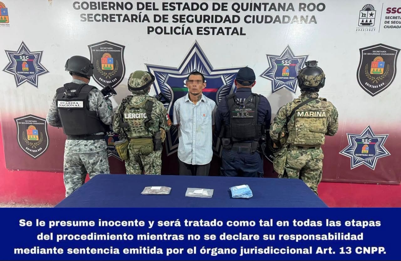 Detienen a Roger Martín en Benito Juárez por delitos contra la salud