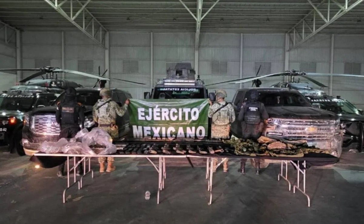 Aseguran armamento y equipo táctico en Dr. Coss, Nuevo León