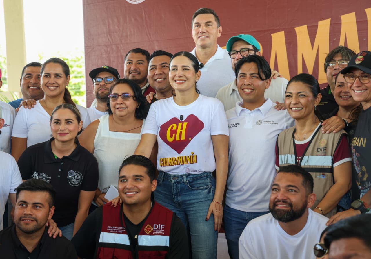 Estefanía Mercado impulsa Chambamanía en Ejido