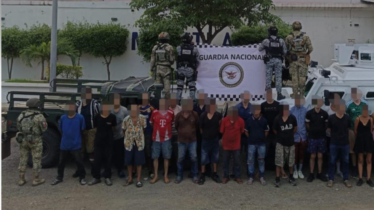Detienen a 28 del Cártel del Pacífico en Mazatlán