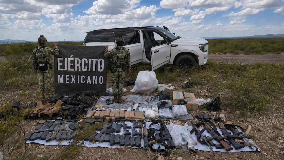 Detienen a cuatro con armas y mariguana en Durango