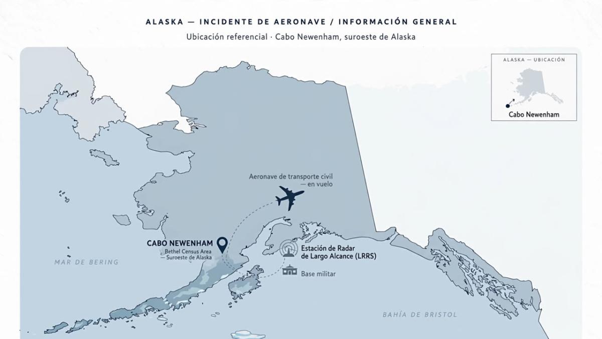 Avión se estrella en base militar de Alaska sin sobrevivientes