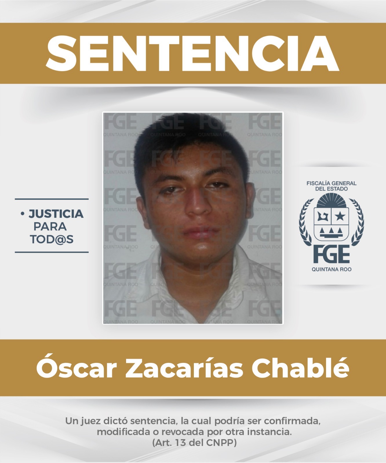 Condenan a 50 años a tres por homicidio en Playa del Carmen
