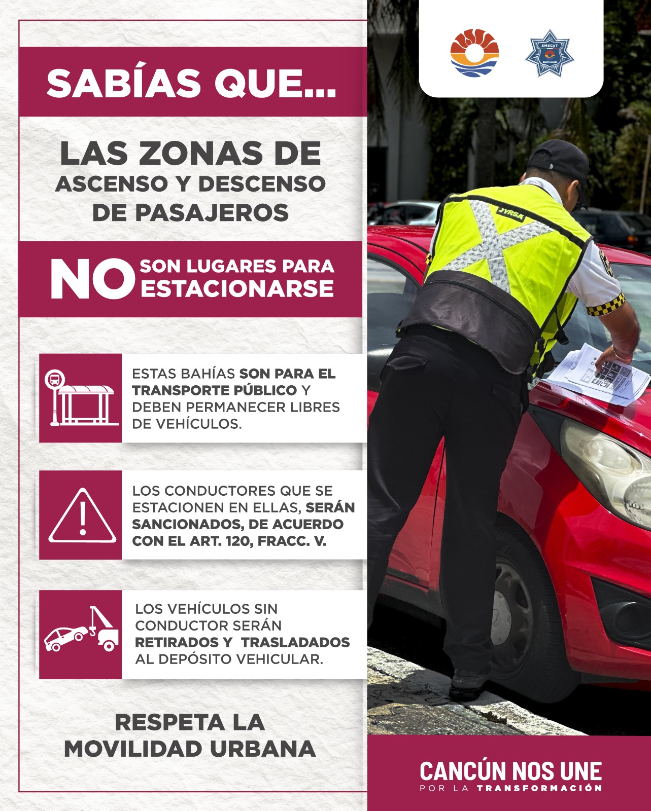 Policía Cancún refuerza operativos en bulevar Kukulcán