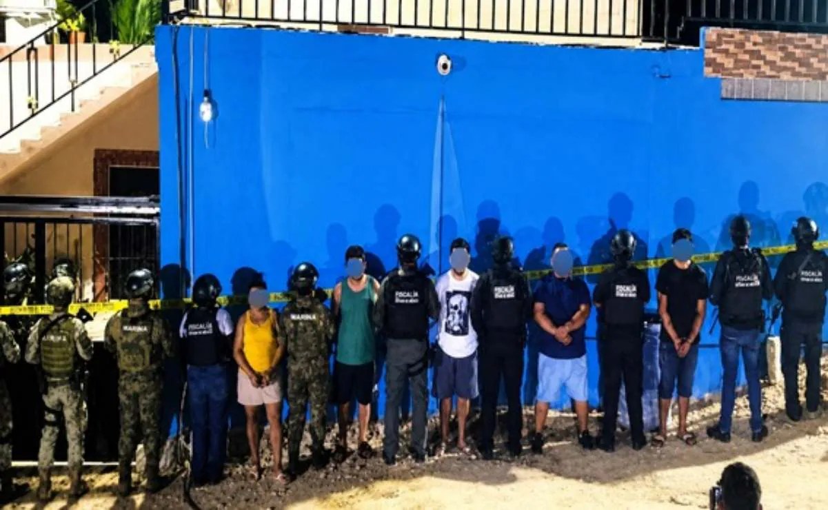 Ejército y GN detienen a 7 en Campeche y aseguran inmuebles