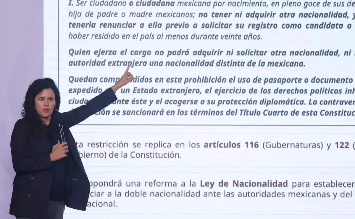Sheinbaum propone eliminar doble nacionalidad para presidentes