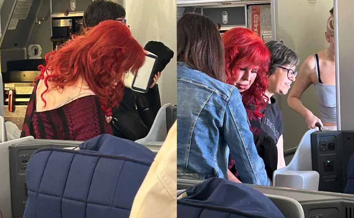 Layda Sansores viaja en primera clase rumbo a Madrid