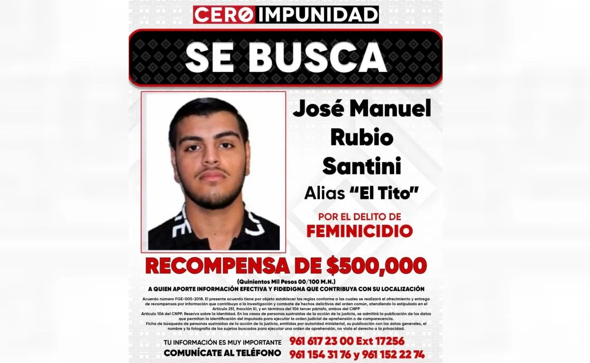 Detienen en Sinaloa a José Manuel Rubio, feminicida de Beany Lozano
