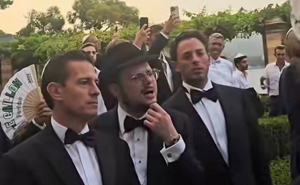 Enrique Peña Nieto asiste a boda judía en Italia con kipá