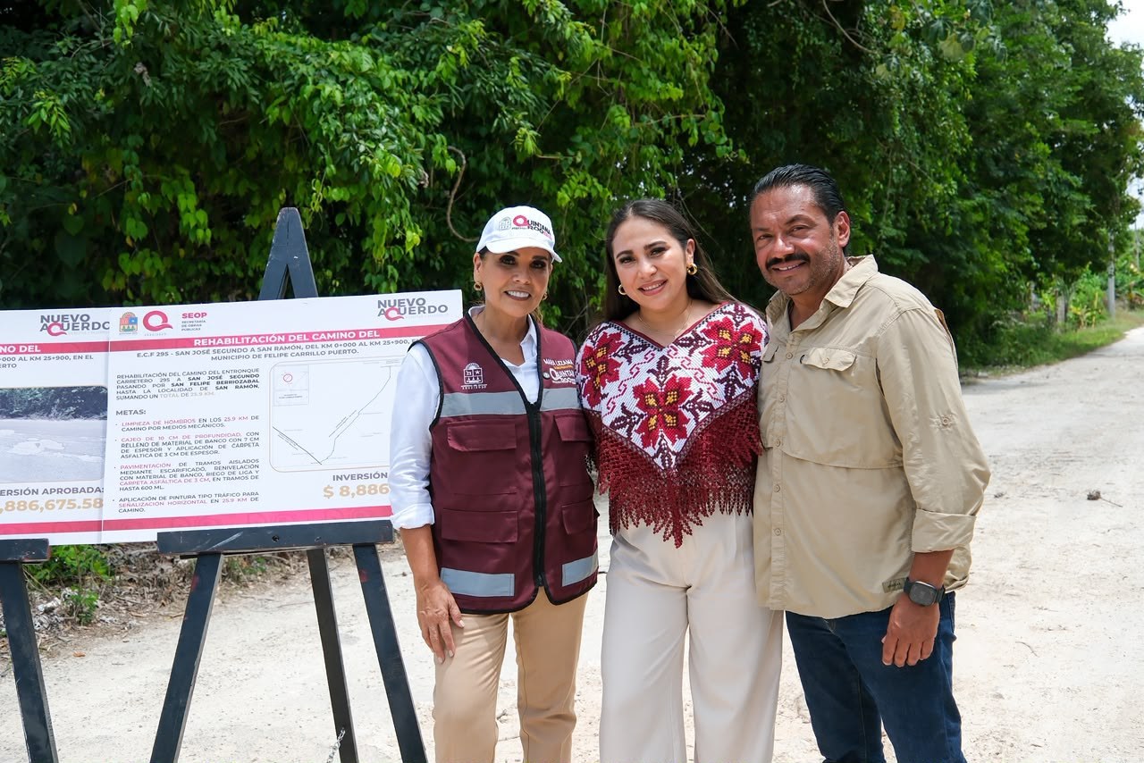 Inicia rehabilitación del camino San José II–San Ramón en Quintana Roo