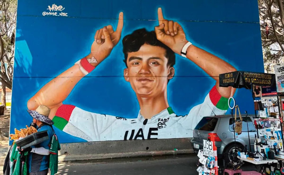 Isaac del Toro inspira mural en Tijuana tras Tour de Francia