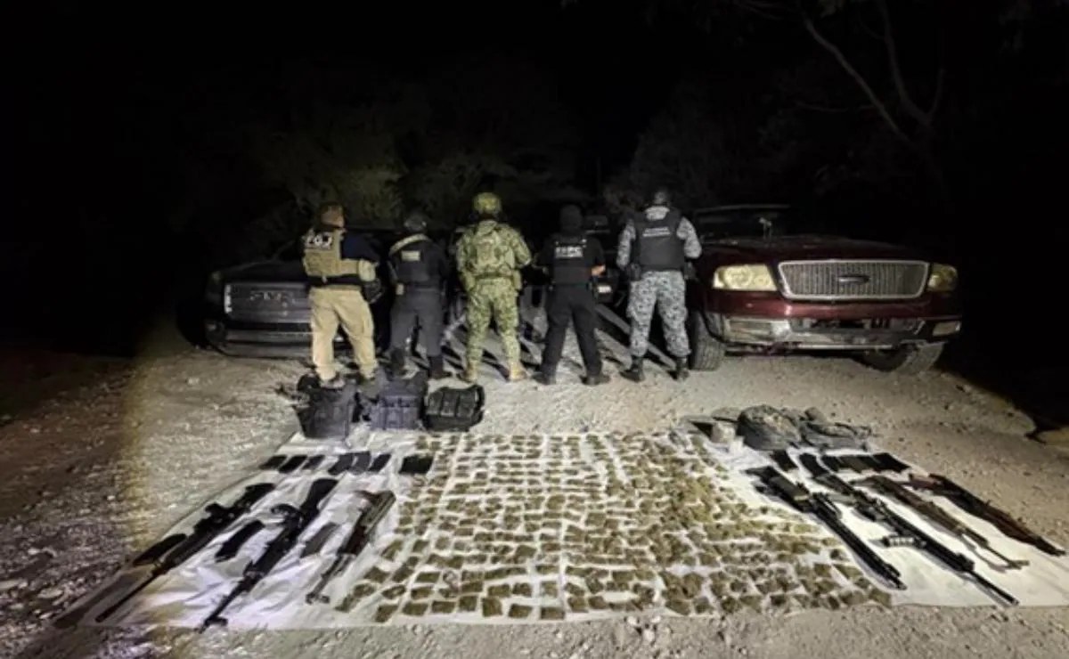 Guardia Nacional asegura armamento y drogas en Ciudad Victoria