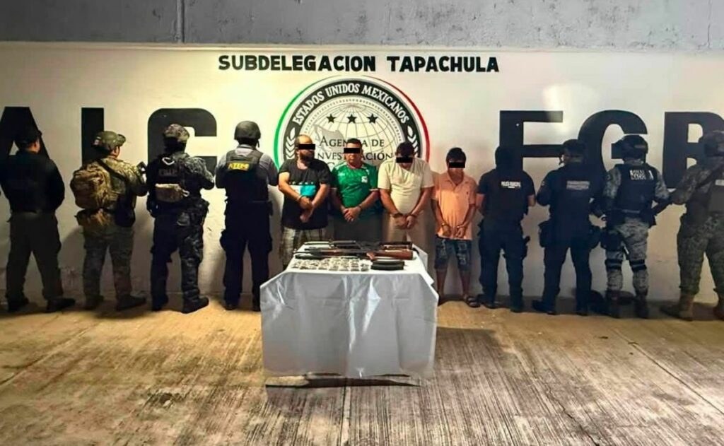 Detienen a nueve delincuentes en Chiapas, dos buscados en Guatemala