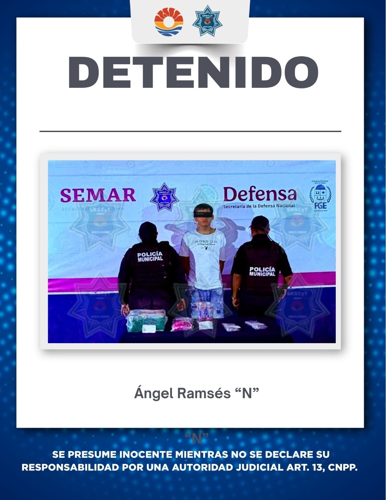 Policía Cancún detiene a hombre por robo en Región 97