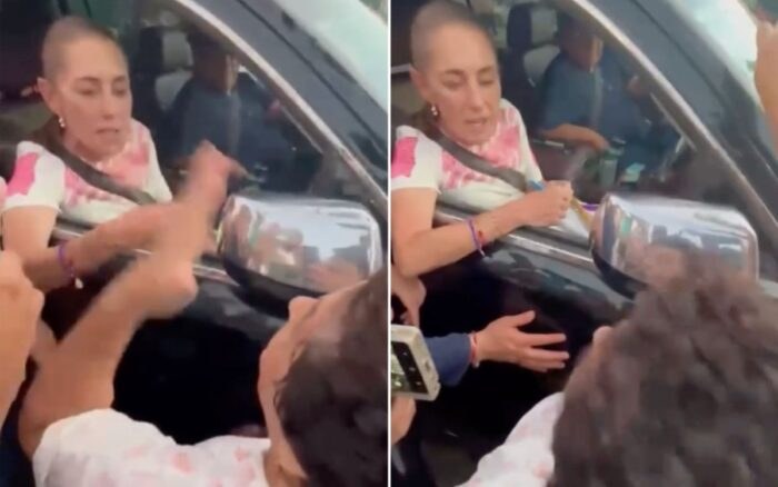 Mujer denuncia despojo a Sheinbaum en Tampico