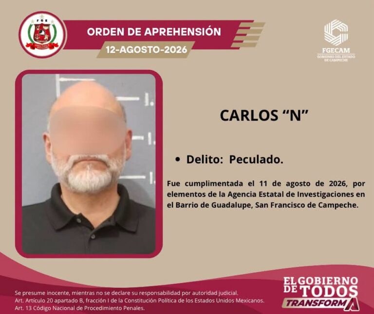 Detienen a exvocero de Alito Moreno por peculado en Campeche
