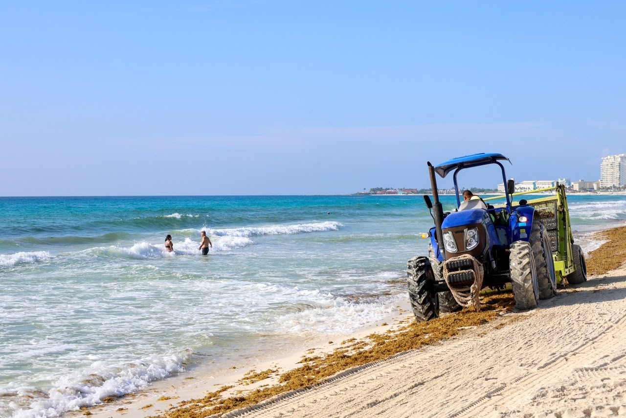 Ayuntamiento de BJ mantiene playas limpias en Cancún