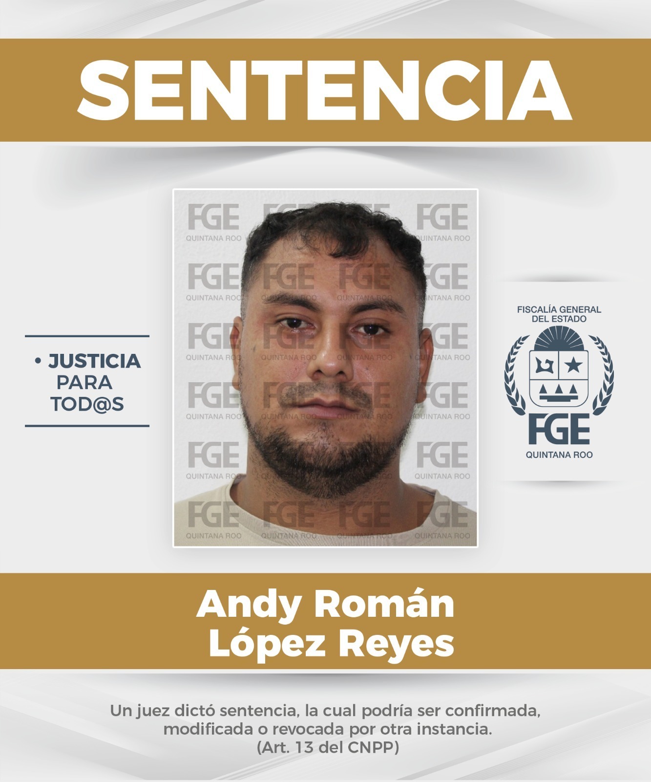 FGE Quintana Roo sentencia a 20 años por extorsión en Benito Juárez
