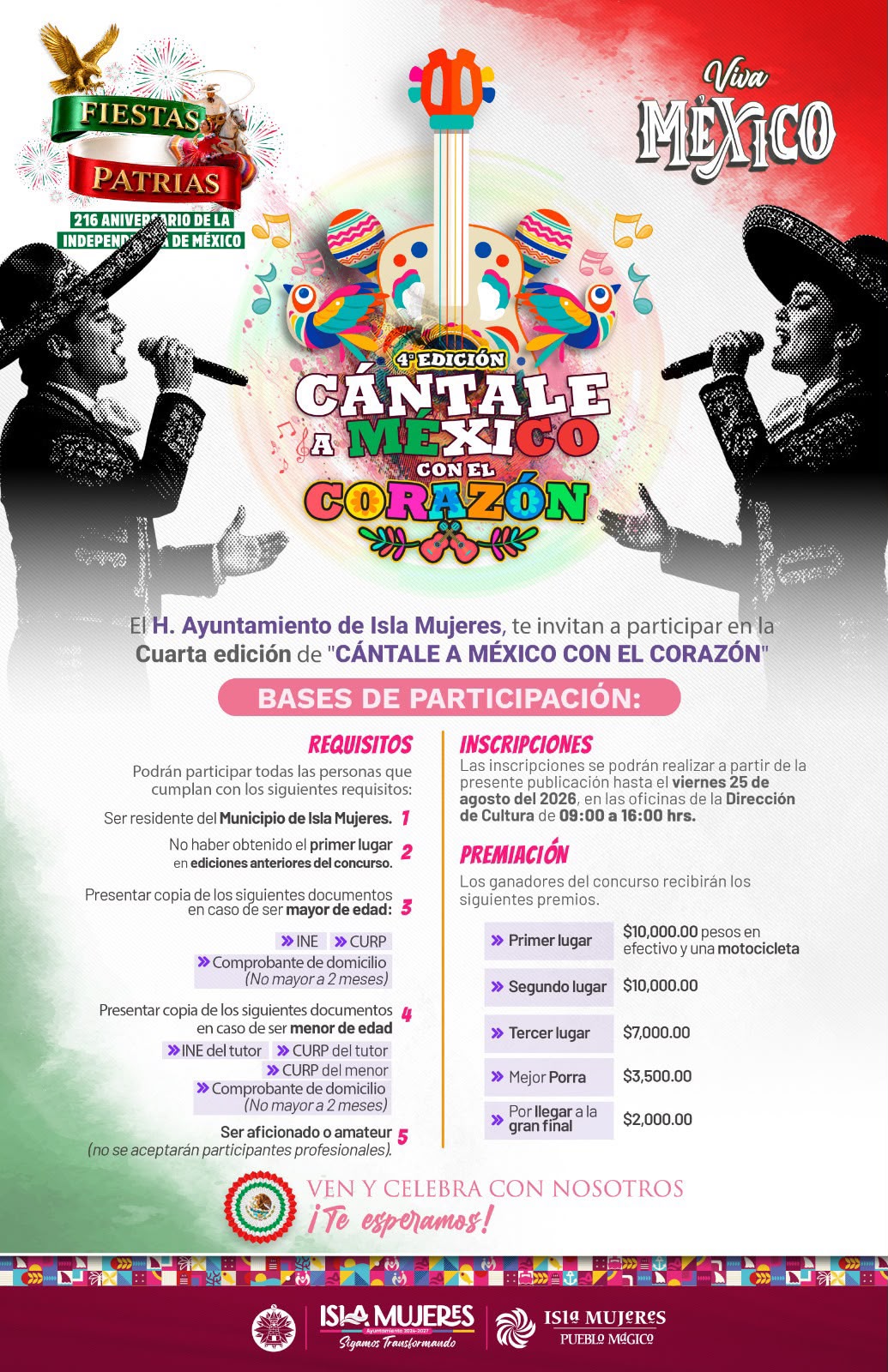 Isla Mujeres convoca a concurso musical regional