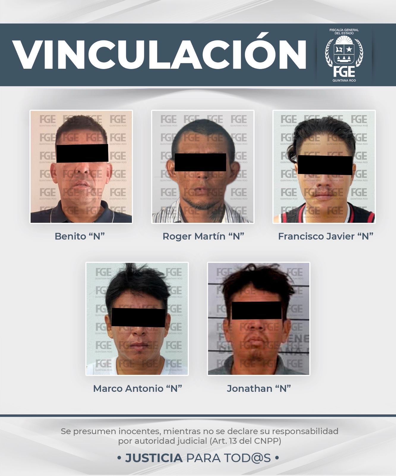 FGE Quintana Roo vincula a proceso a 16 por narcomenudeo