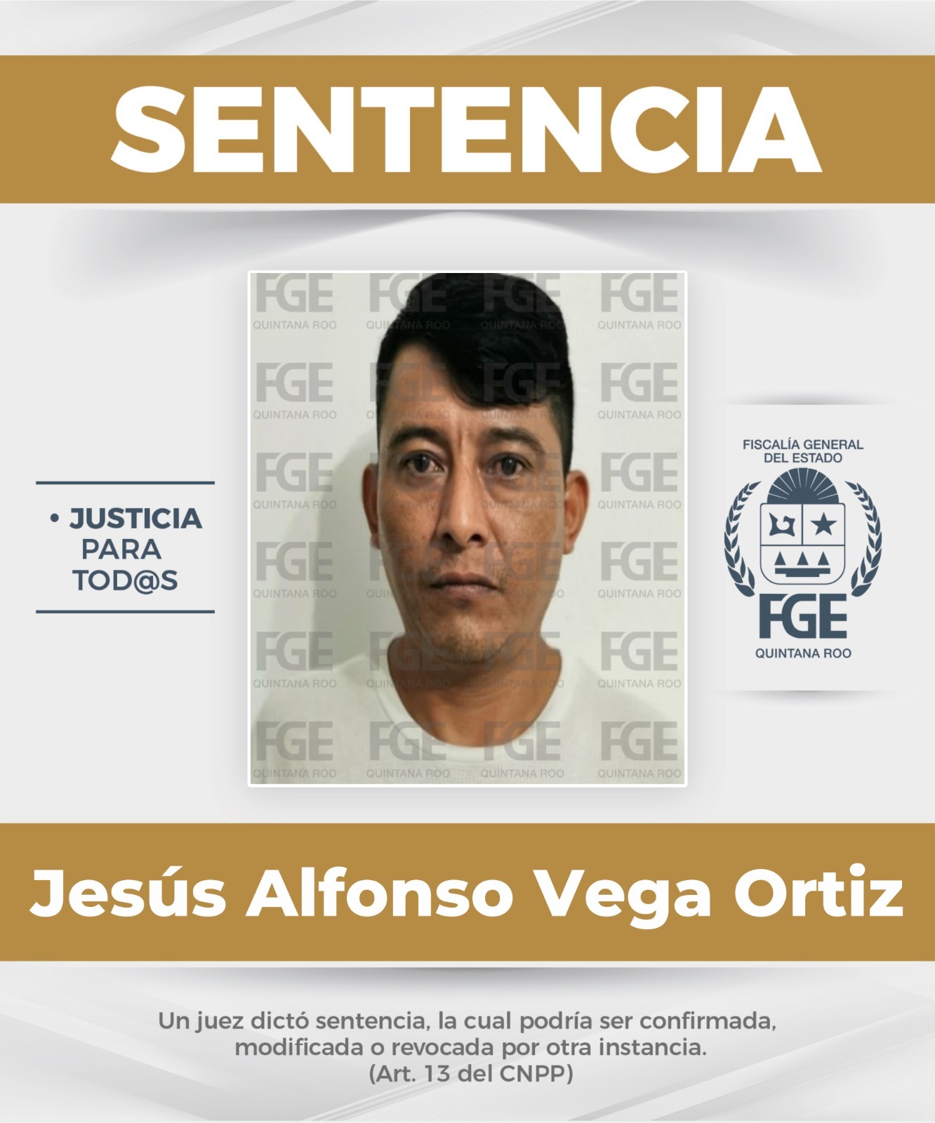 FGE Quintana Roo logra sentencias por homicidio en Benito Juárez