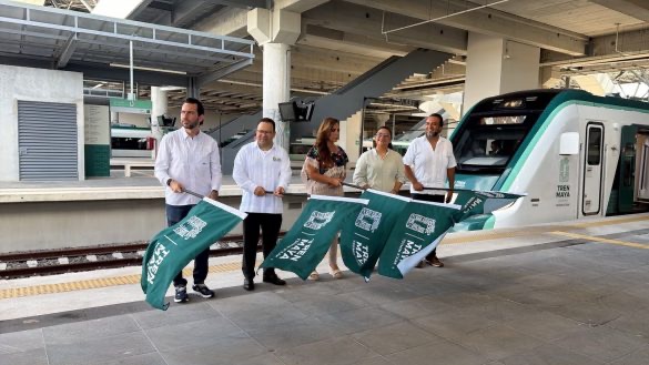 Tren Maya reactiva ruta Cancún-Playa del Carmen con cuatro viajes
