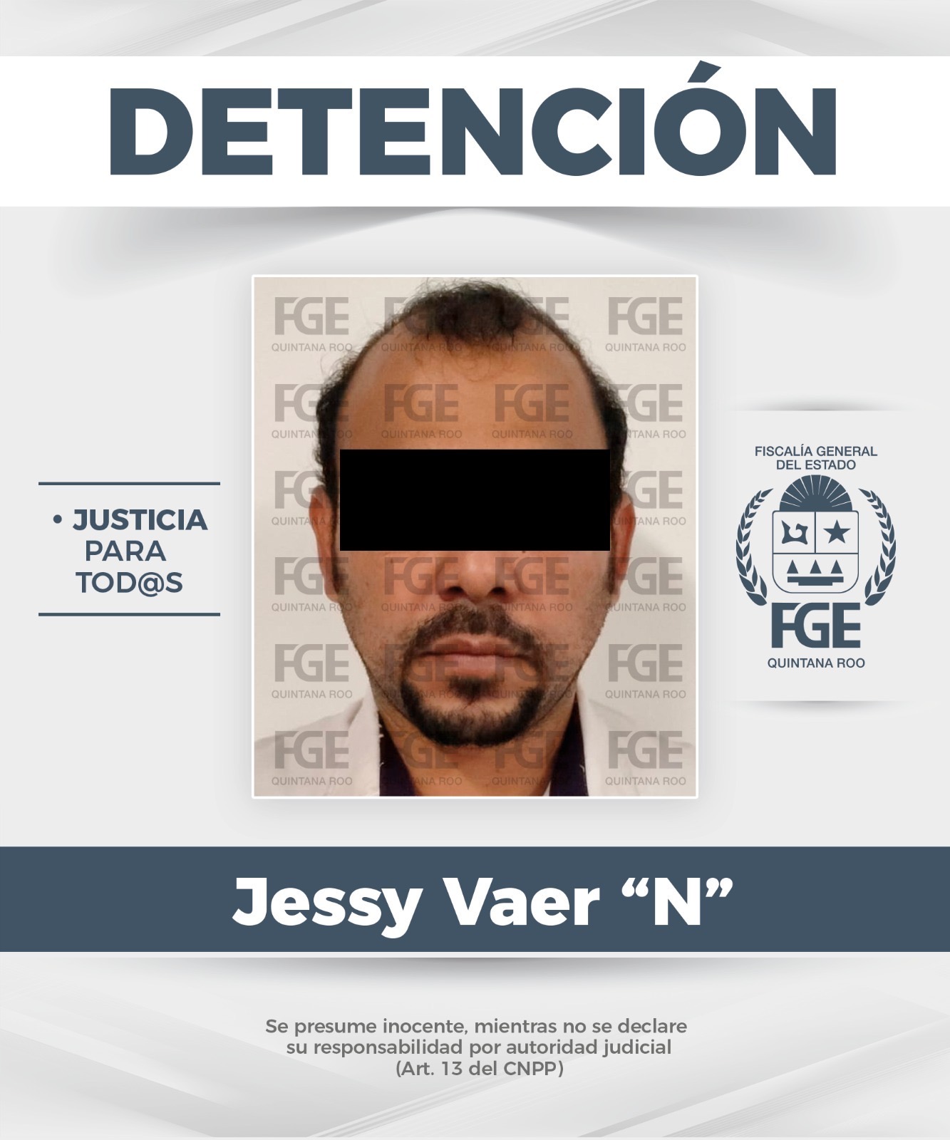 FGE Quintana Roo detiene a dos por robo tras accidente en Benito Juárez