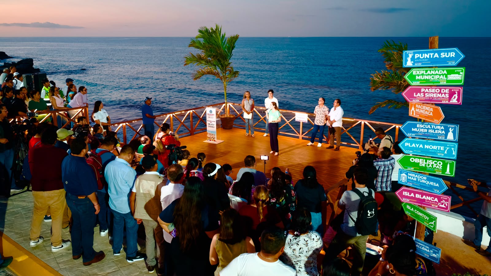 Isla Mujeres inaugura Mirador del Malecón Caribe