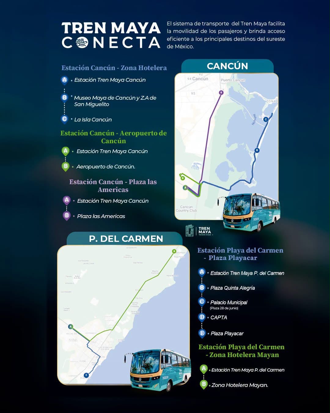 Tren Maya reanuda ruta Cancún-Playa del Carmen el 15 de agosto