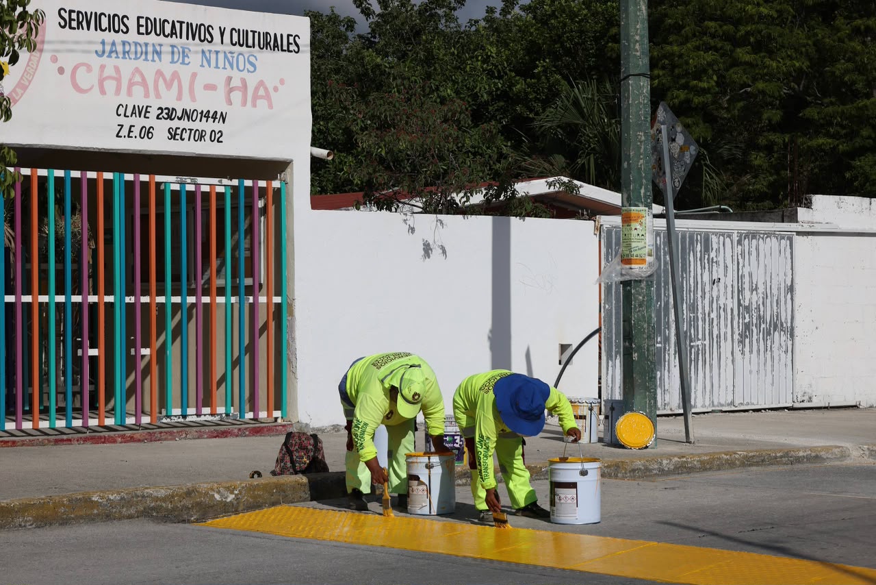 Benito Juárez mejora seguridad peatonal en SM 92