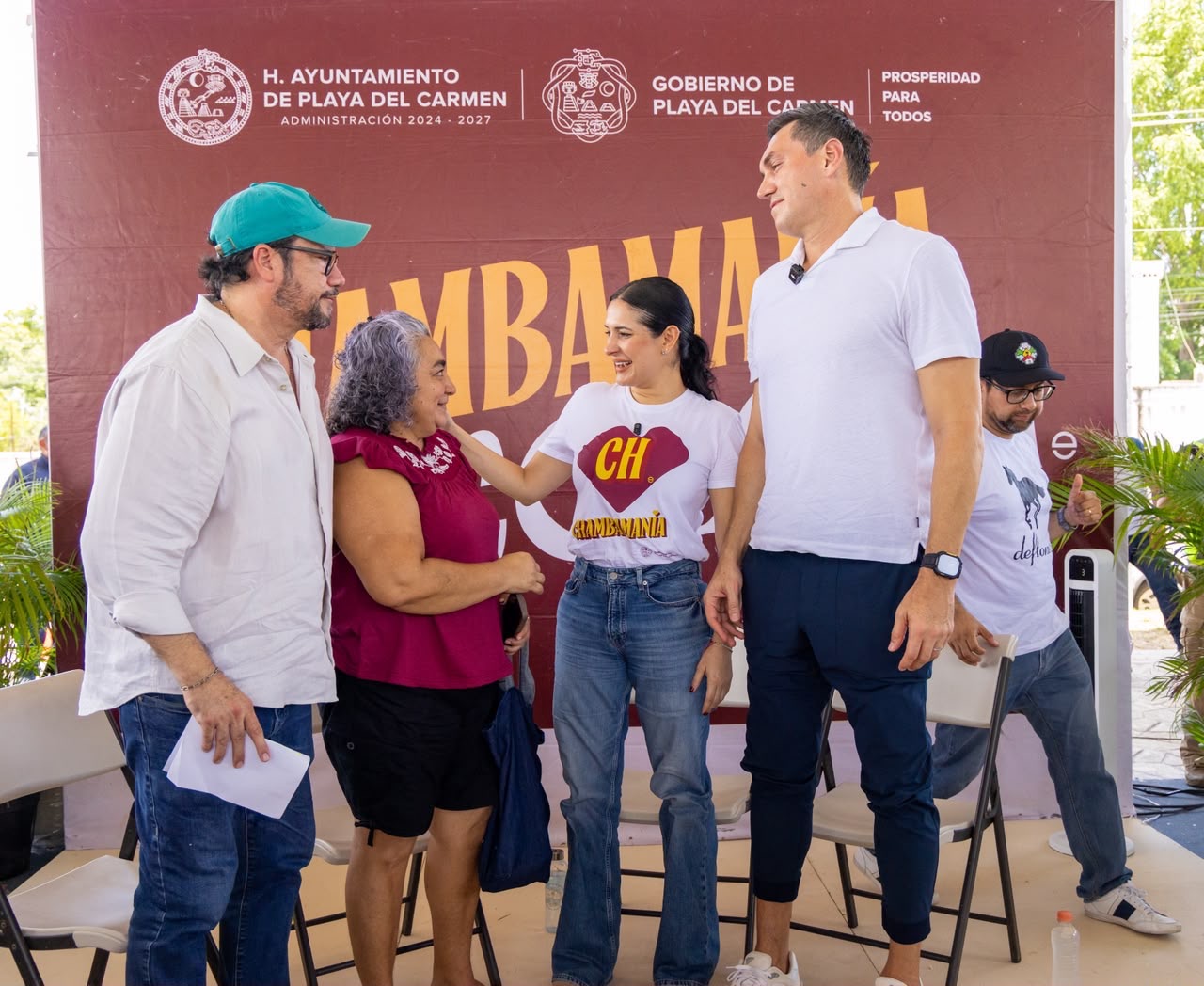 Estefanía Mercado impulsa Chambamanía en Ejido