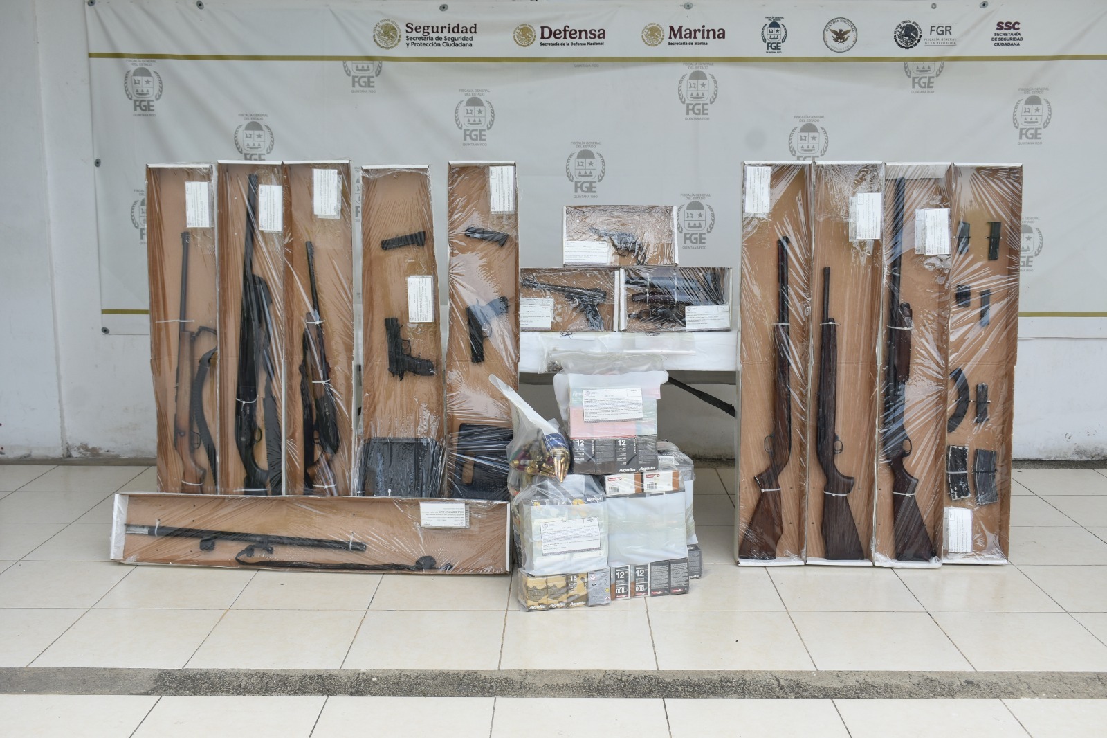 Cateos en Quintana Roo aseguran drogas y armas