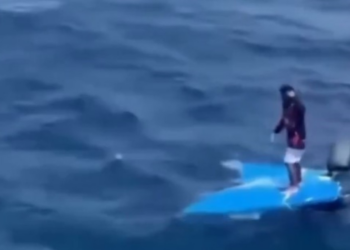 VIDEO; Náufrago rescatado en el Caribe sobrevivió cinco días a la deriva